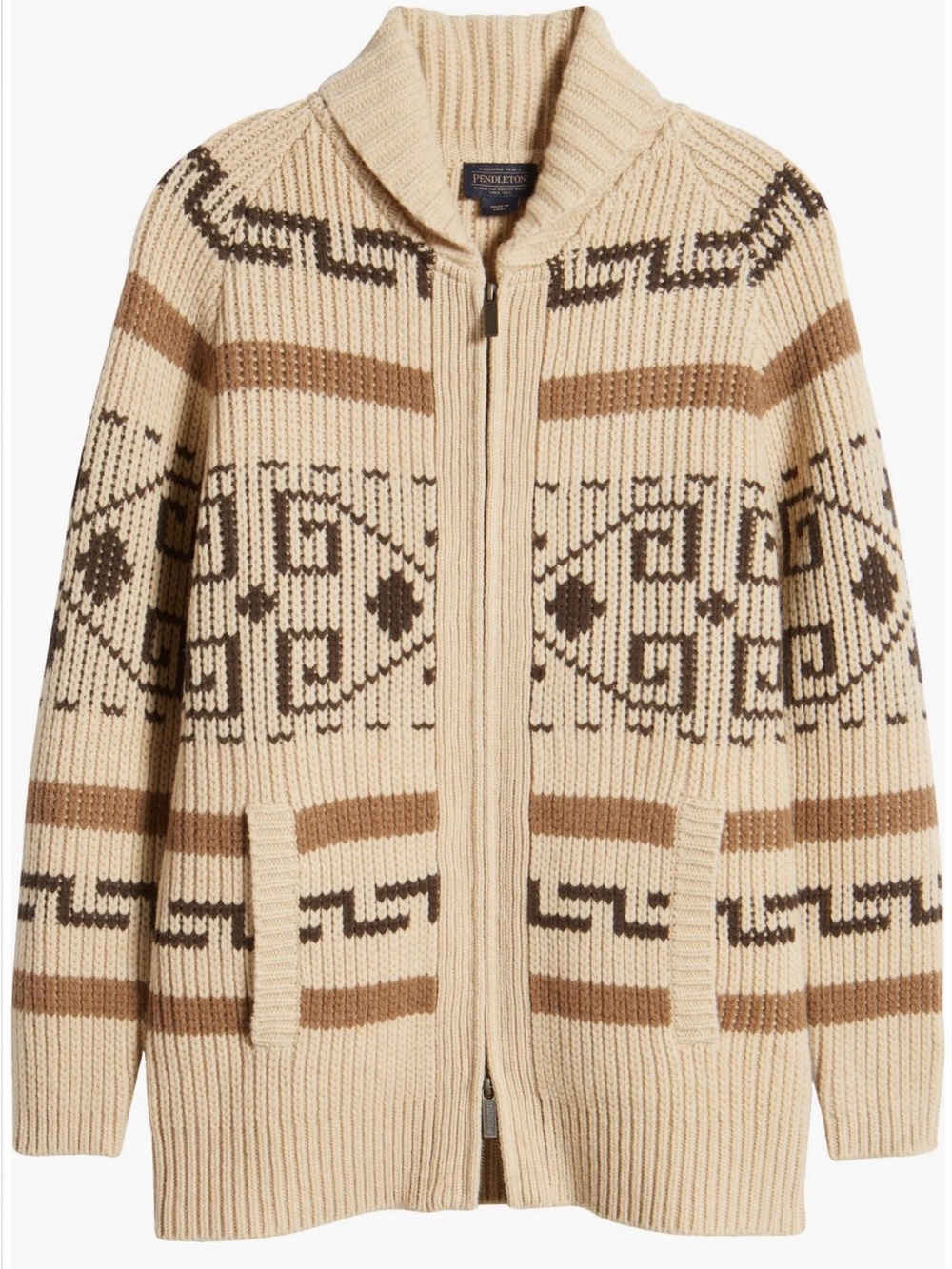 Pendleton Westerly Front Zip Long Wool Cardigan ~ NWT - Picture 5 of 6